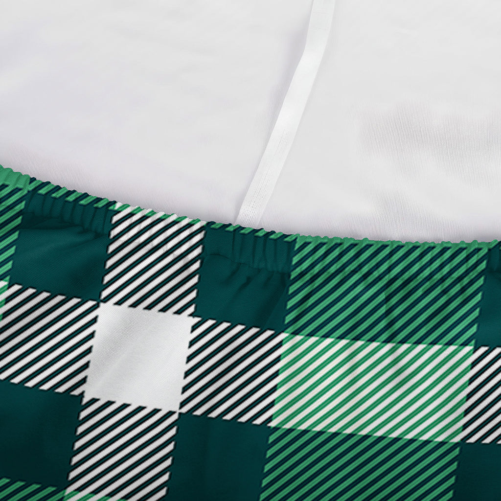 Irish St. Patrick's Day Plaid Print Sofa Cover