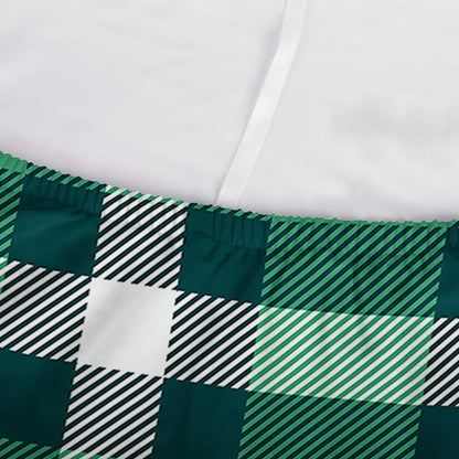 Irish St. Patrick's Day Plaid Print Sofa Cover