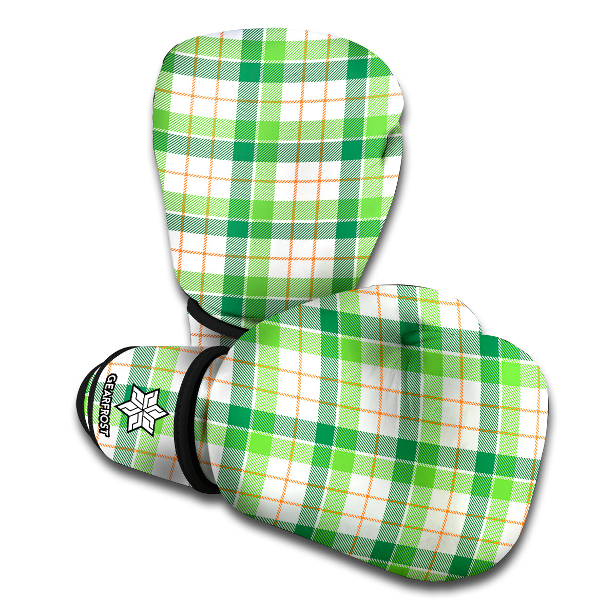 Irish St. Patrick's Day Tartan Print Boxing Gloves