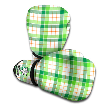 Irish St. Patrick's Day Tartan Print Boxing Gloves