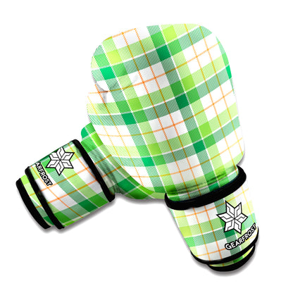 Irish St. Patrick's Day Tartan Print Boxing Gloves