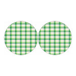 Irish St. Patrick's Day Tartan Print Car Coasters