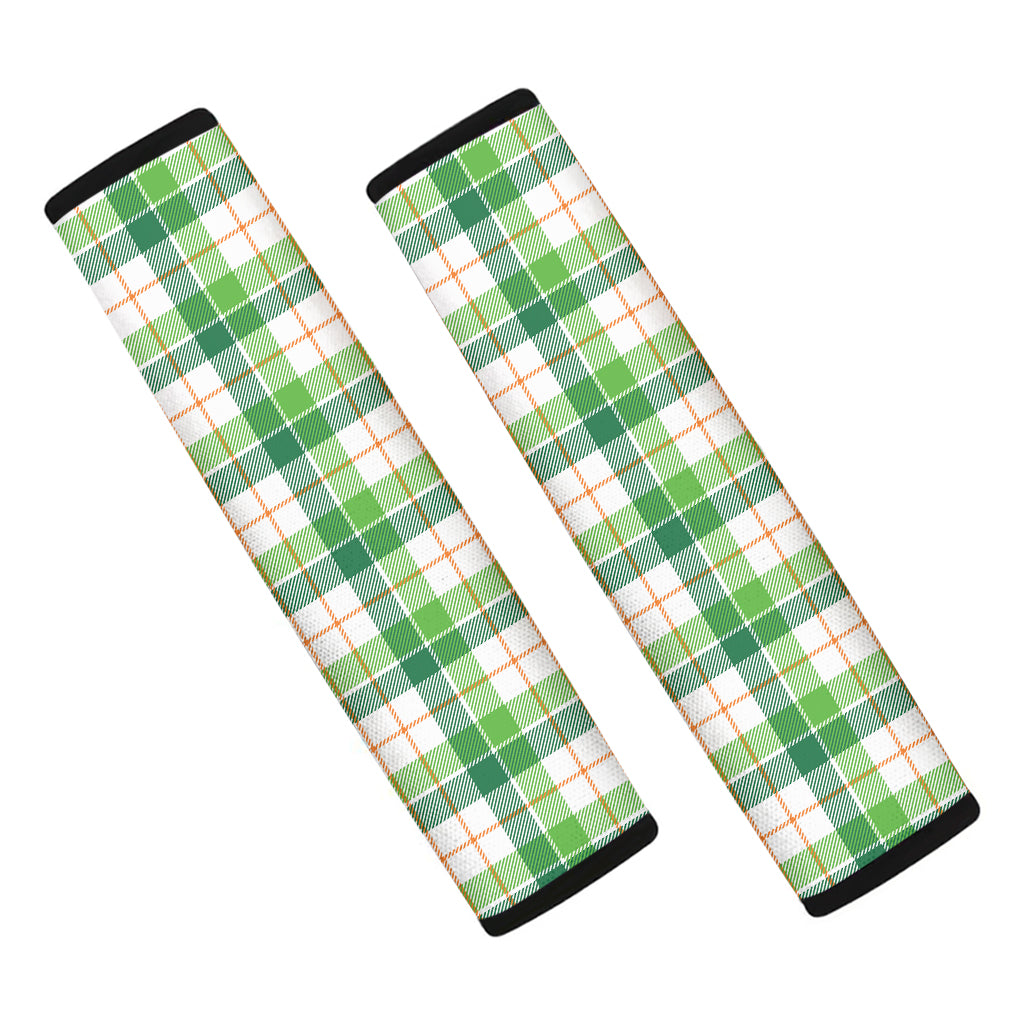 Irish St. Patrick's Day Tartan Print Car Seat Belt Covers