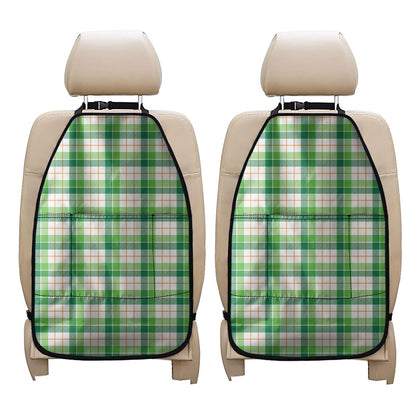 Irish St. Patrick's Day Tartan Print Car Seat Organizers