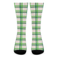 Irish St. Patrick's Day Tartan Print Crew Socks