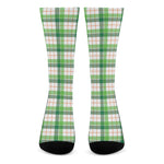 Irish St. Patrick's Day Tartan Print Crew Socks