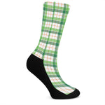 Irish St. Patrick's Day Tartan Print Crew Socks