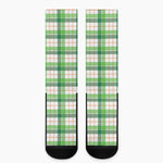 Irish St. Patrick's Day Tartan Print Crew Socks