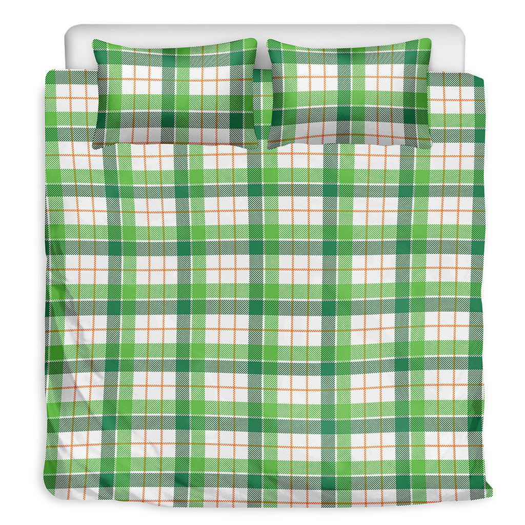 Irish St. Patrick's Day Tartan Print Duvet Cover Bedding Set