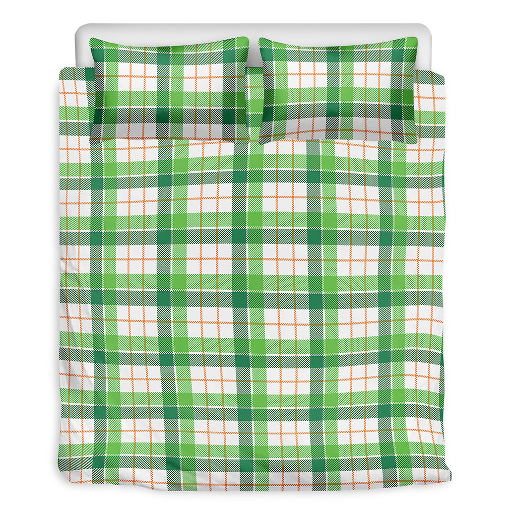 Irish St. Patrick's Day Tartan Print Duvet Cover Bedding Set