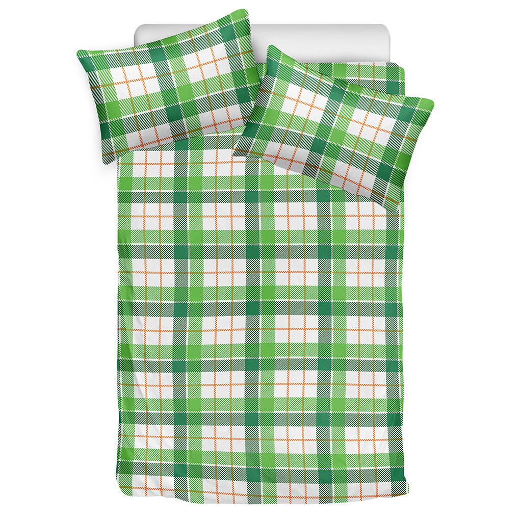 Irish St. Patrick's Day Tartan Print Duvet Cover Bedding Set