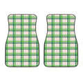 Irish St. Patrick's Day Tartan Print Front Car Floor Mats