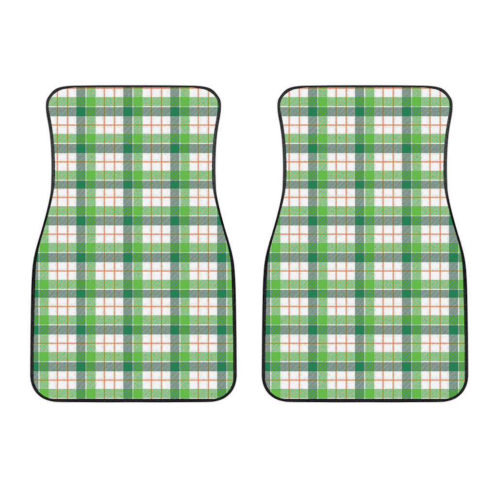 Irish St. Patrick's Day Tartan Print Front Car Floor Mats