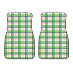 Irish St. Patrick's Day Tartan Print Front Car Floor Mats