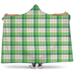 Irish St. Patrick's Day Tartan Print Hooded Blanket