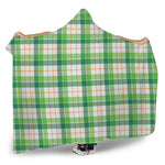 Irish St. Patrick's Day Tartan Print Hooded Blanket
