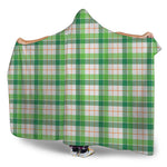 Irish St. Patrick's Day Tartan Print Hooded Blanket