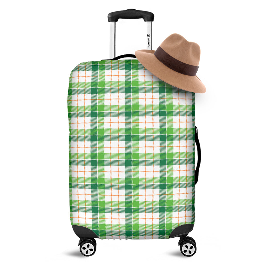Irish St. Patrick's Day Tartan Print Luggage Cover