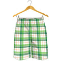 Irish St. Patrick's Day Tartan Print Men's Shorts
