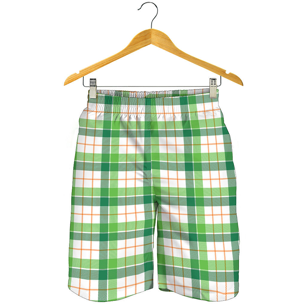 Irish St. Patrick's Day Tartan Print Men's Shorts