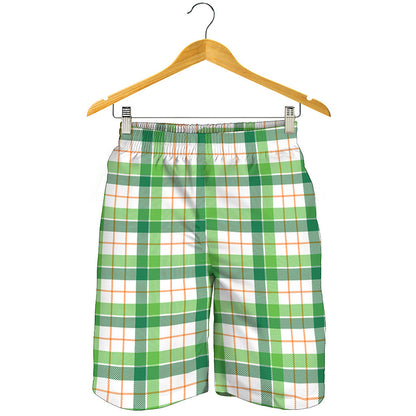 Irish St. Patrick's Day Tartan Print Men's Shorts