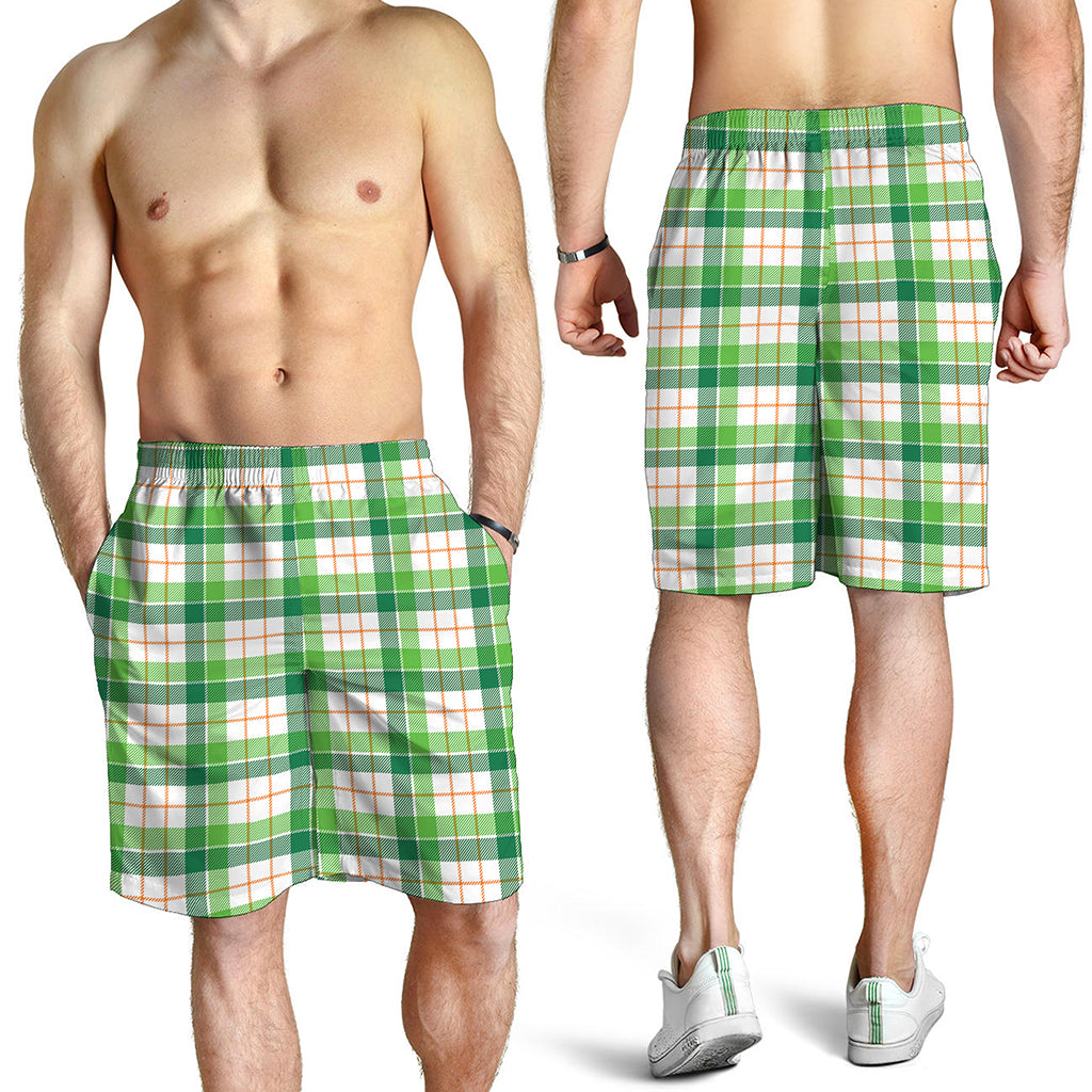 Irish St. Patrick's Day Tartan Print Men's Shorts