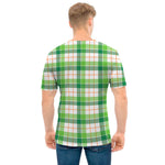 Irish St. Patrick's Day Tartan Print Men's T-Shirt