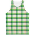Irish St. Patrick's Day Tartan Print Men's Tank Top
