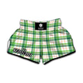 Irish St. Patrick's Day Tartan Print Muay Thai Boxing Shorts