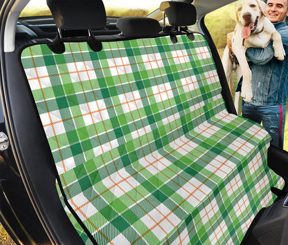 Irish St. Patrick's Day Tartan Print Pet Car Back Seat Cover