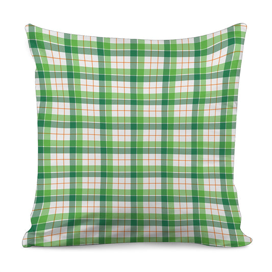 Irish St. Patrick's Day Tartan Print Pillow Cover