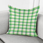 Irish St. Patrick's Day Tartan Print Pillow Cover