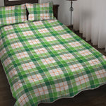 Irish St. Patrick's Day Tartan Print Quilt Bed Set