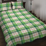 Irish St. Patrick's Day Tartan Print Quilt Bed Set