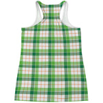 Irish St. Patrick's Day Tartan Print Women's Racerback Tank Top
