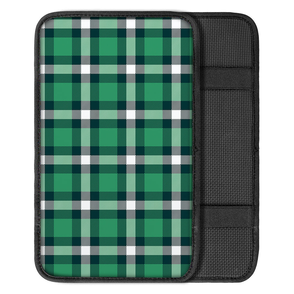 Irish St. Patrick's Day Plaid Print Car Center Console Cover