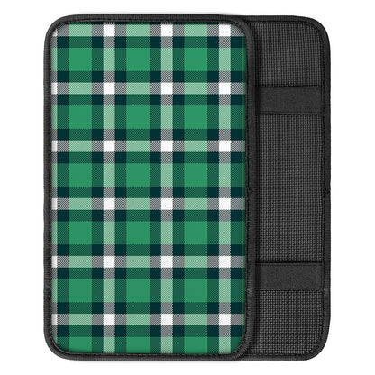 Irish St. Patrick's Day Plaid Print Car Center Console Cover