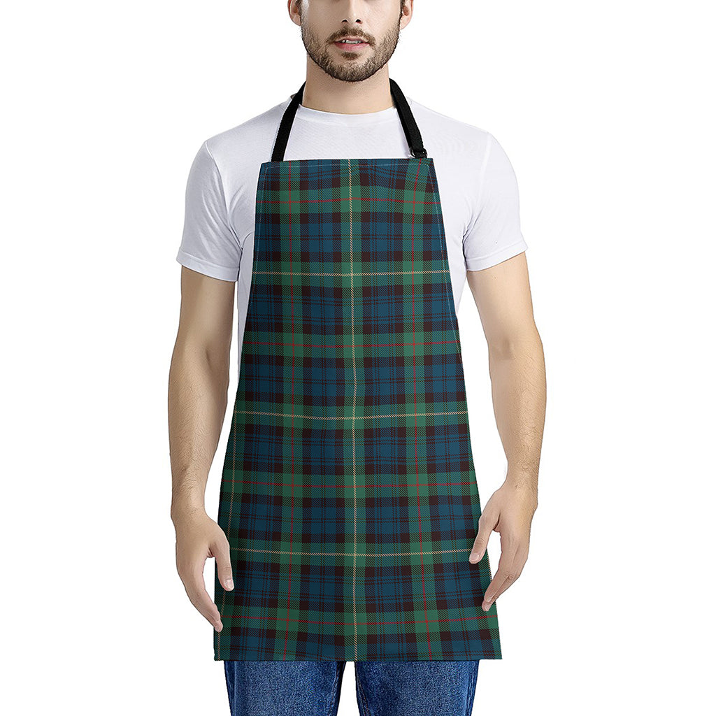 Irish Tartan Pattern Print Apron