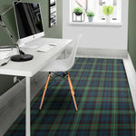 Irish Tartan Pattern Print Area Rug
