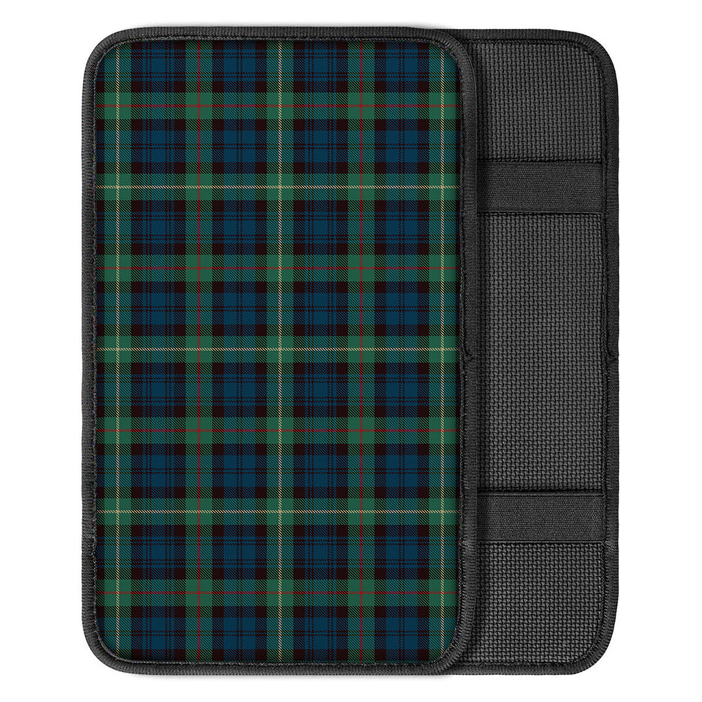 Irish Tartan Pattern Print Car Center Console Cover