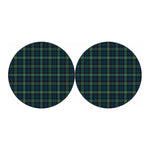 Irish Tartan Pattern Print Car Coasters