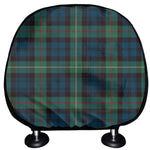 Irish Tartan Pattern Print Car Headrest Covers