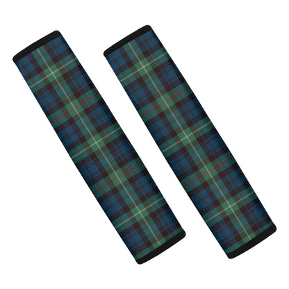 Irish Tartan Pattern Print Car Seat Belt Covers