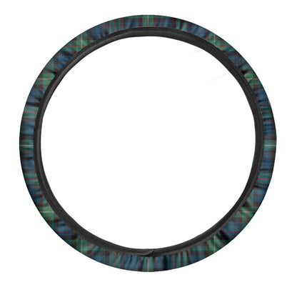 Irish Tartan Pattern Print Car Steering Wheel Cover