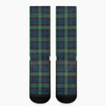 Irish Tartan Pattern Print Crew Socks