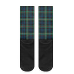 Irish Tartan Pattern Print Crew Socks