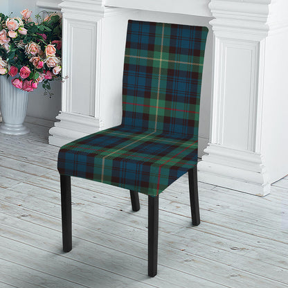 Irish Tartan Pattern Print Dining Chair Slipcover
