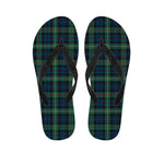 Irish Tartan Pattern Print Flip Flops