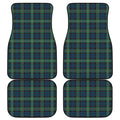 Irish Tartan Pattern Print Front and Back Car Floor Mats