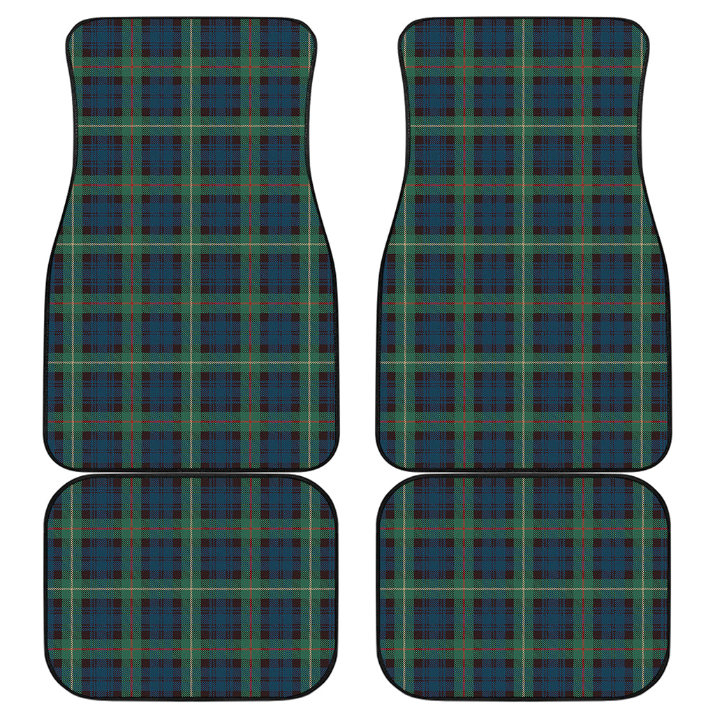 Irish Tartan Pattern Print Front and Back Car Floor Mats
